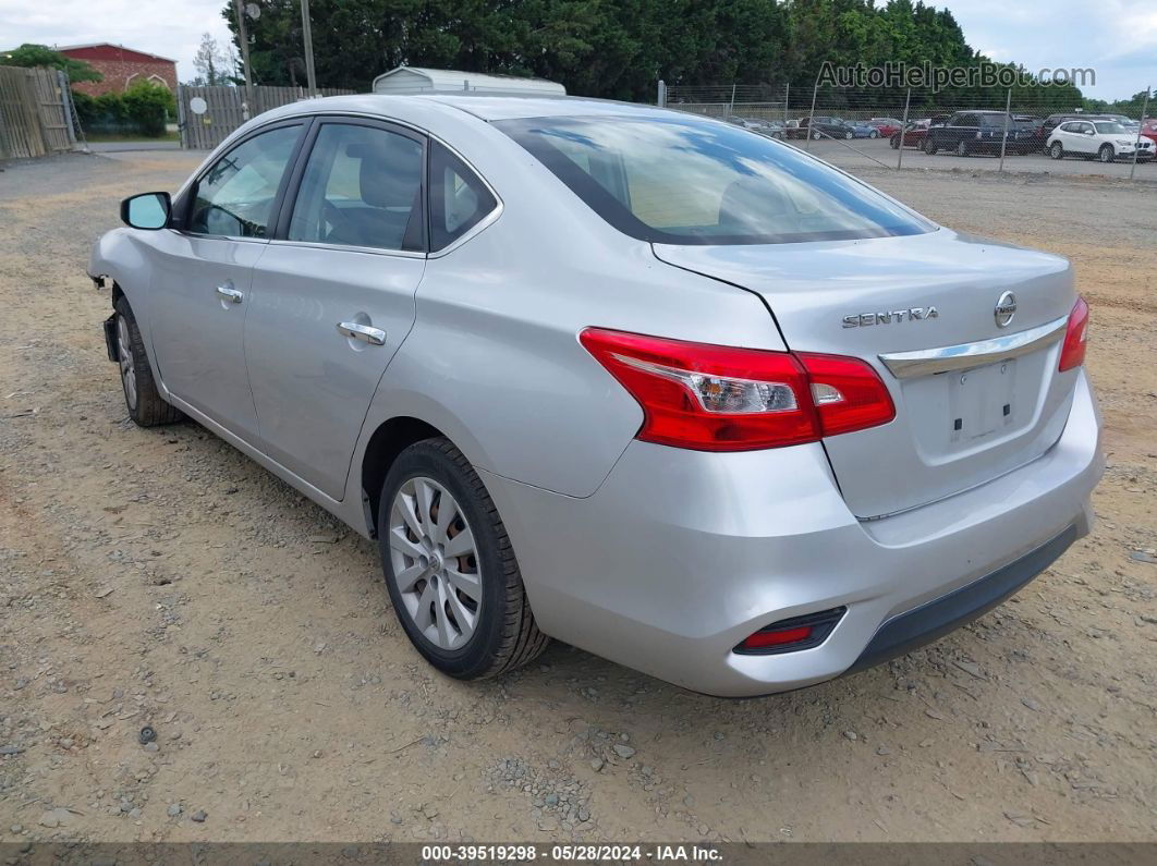 2019 Nissan Sentra S Silver vin: 3N1AB7AP1KY231567