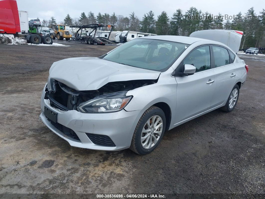 2019 Nissan Sentra Sv Silver vin: 3N1AB7AP1KY235599