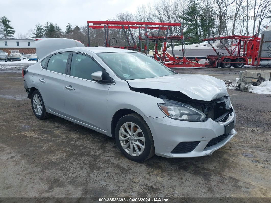 2019 Nissan Sentra Sv Silver vin: 3N1AB7AP1KY235599