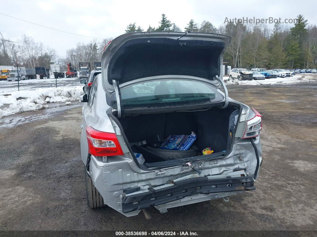 2019 Nissan Sentra Sv Silver vin: 3N1AB7AP1KY235599