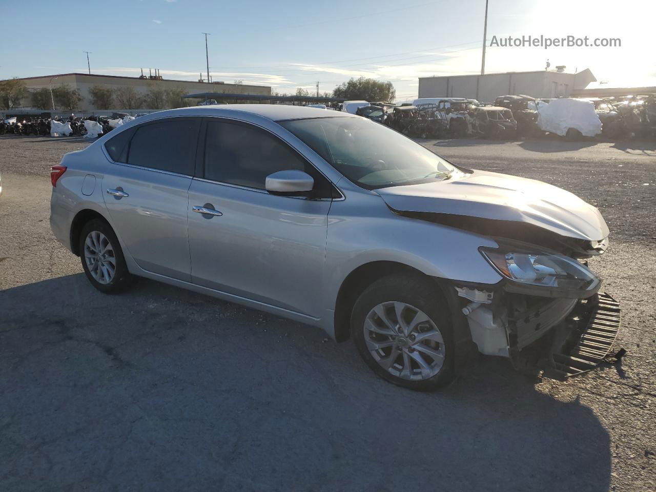 2019 Nissan Sentra S Silver vin: 3N1AB7AP1KY238650