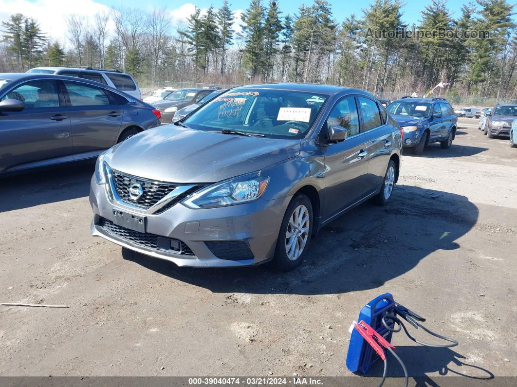 2019 Nissan Sentra Sv Gray vin: 3N1AB7AP1KY239524