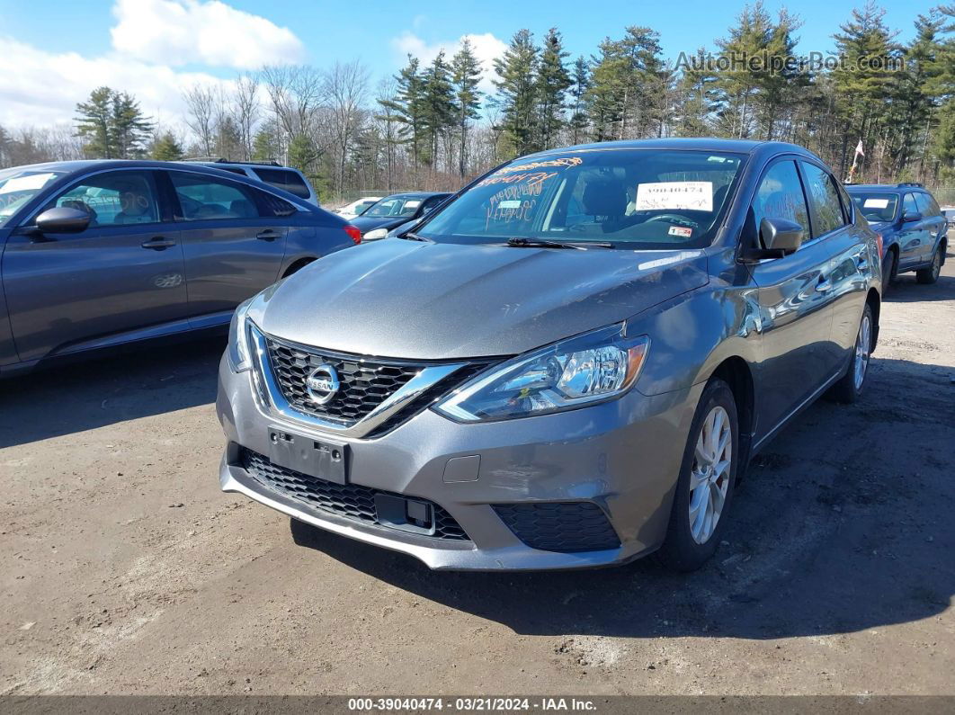 2019 Nissan Sentra Sv Gray vin: 3N1AB7AP1KY239524