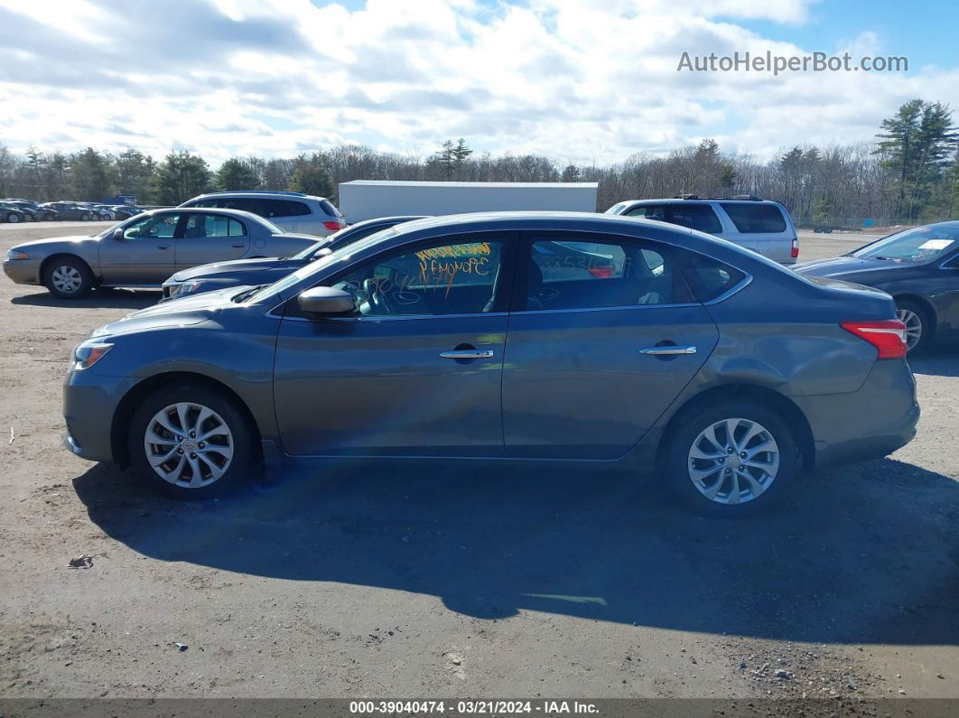 2019 Nissan Sentra Sv Gray vin: 3N1AB7AP1KY239524