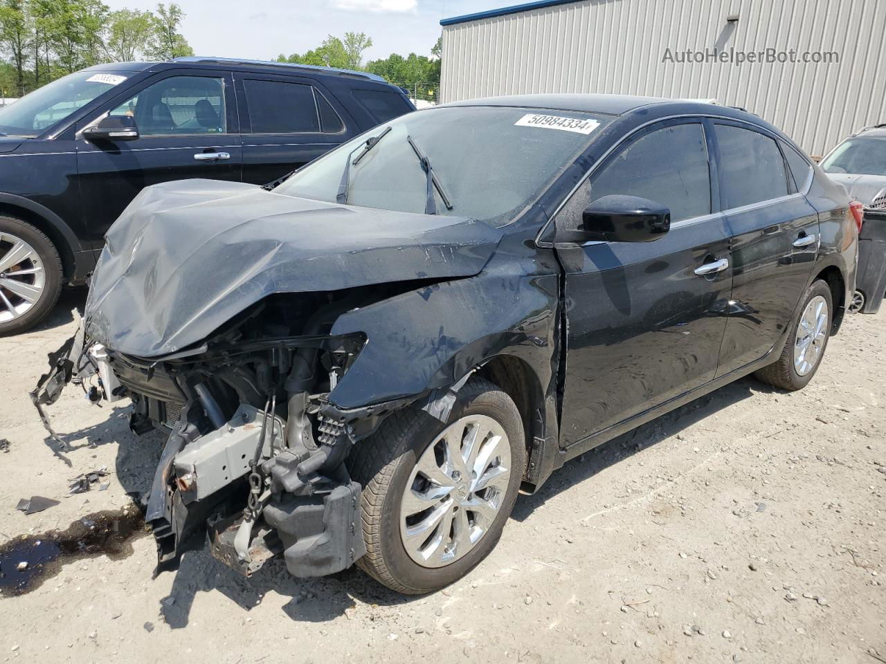 2019 Nissan Sentra S Black vin: 3N1AB7AP1KY261460