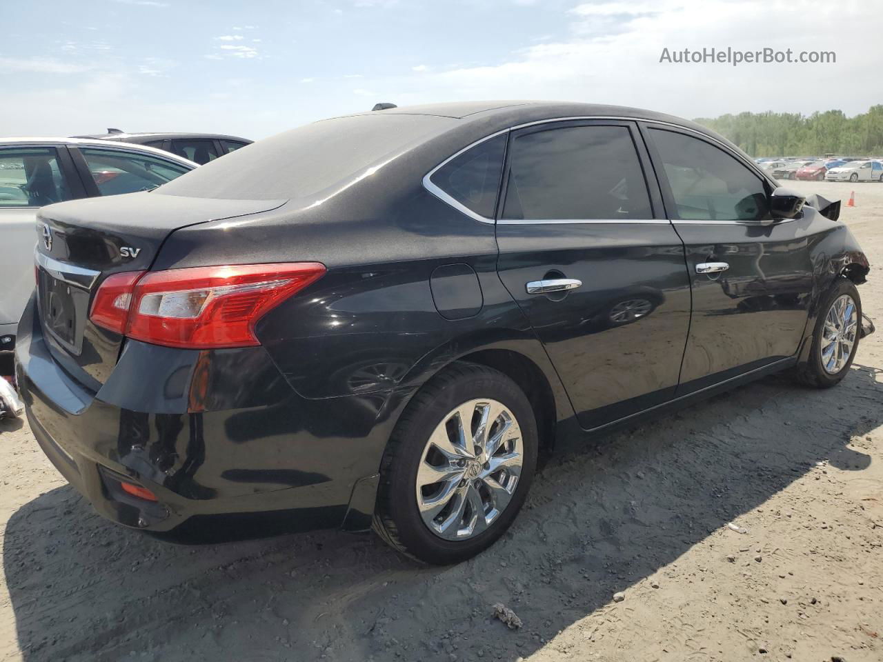 2019 Nissan Sentra S Black vin: 3N1AB7AP1KY261460