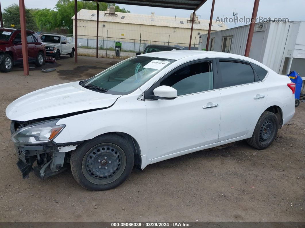 2019 Nissan Sentra S Белый vin: 3N1AB7AP1KY274953