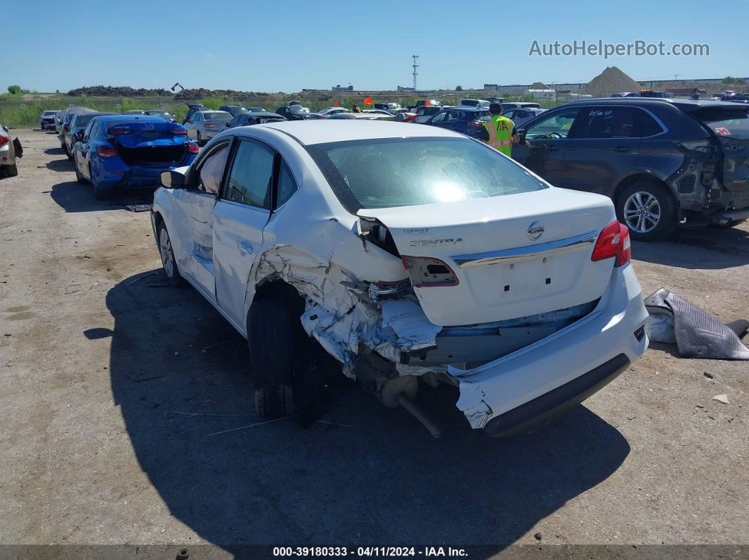 2019 Nissan Sentra S White vin: 3N1AB7AP1KY279733