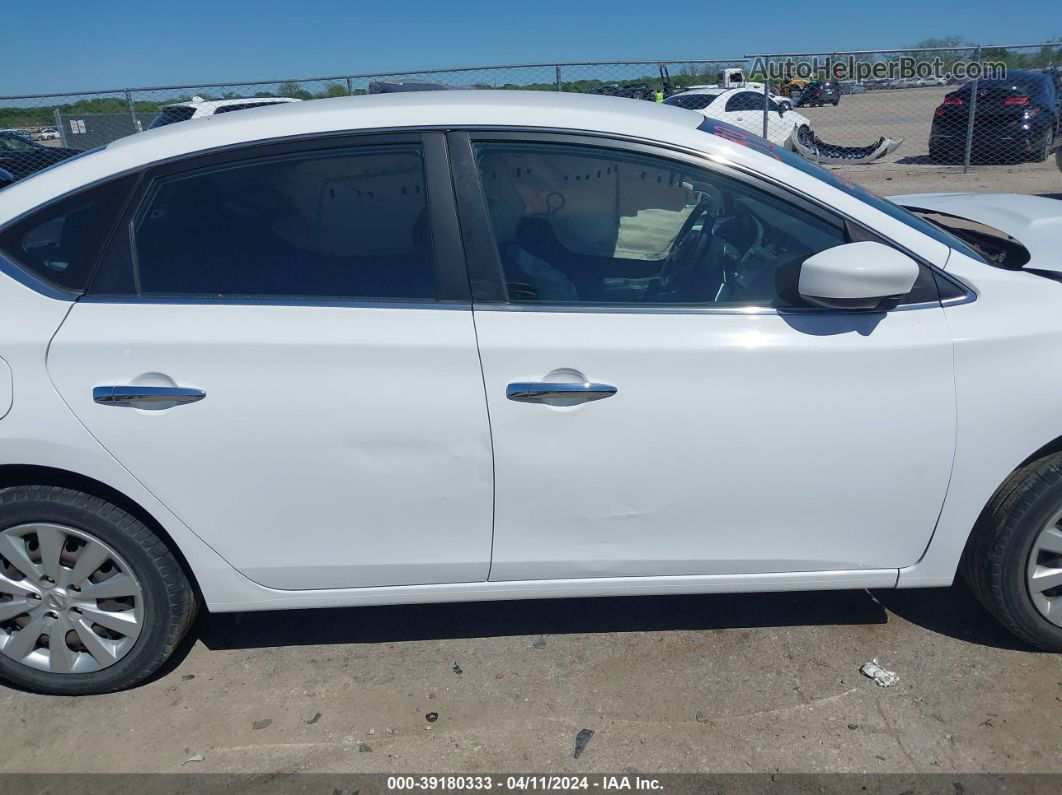 2019 Nissan Sentra S White vin: 3N1AB7AP1KY279733