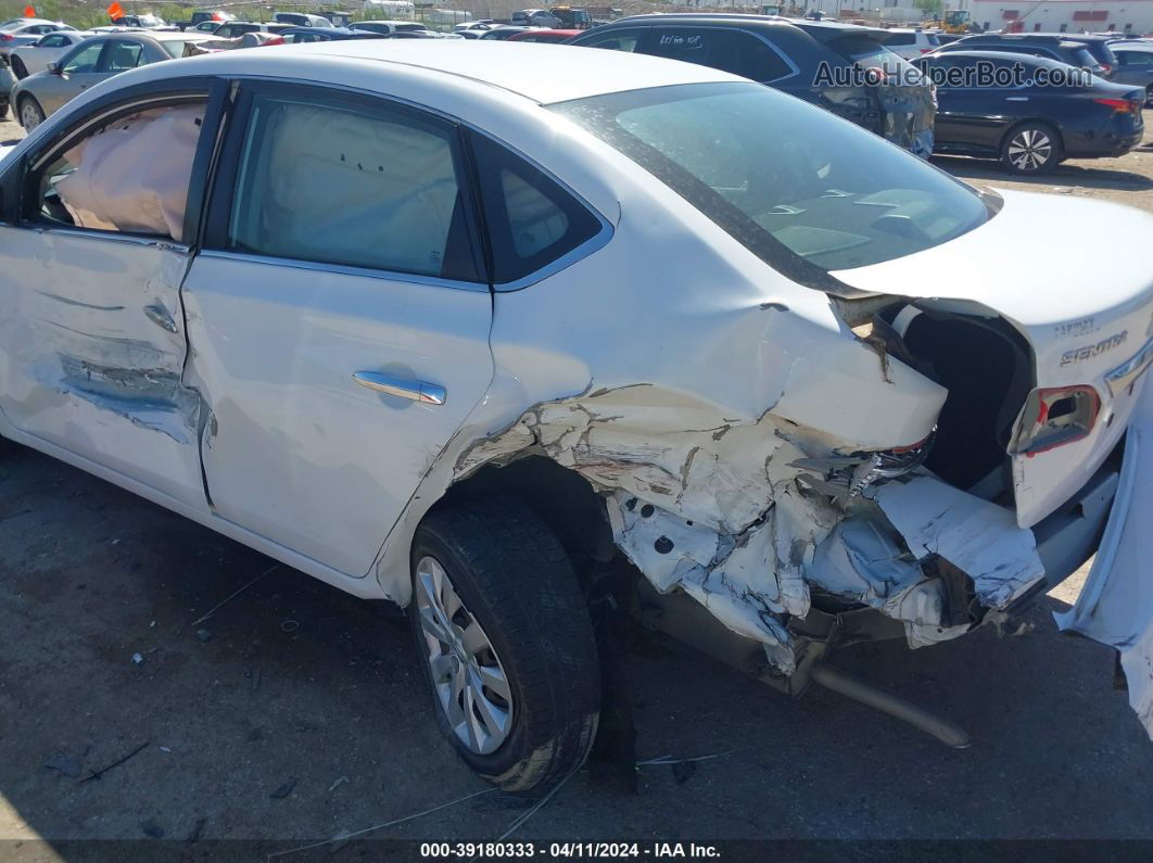 2019 Nissan Sentra S White vin: 3N1AB7AP1KY279733