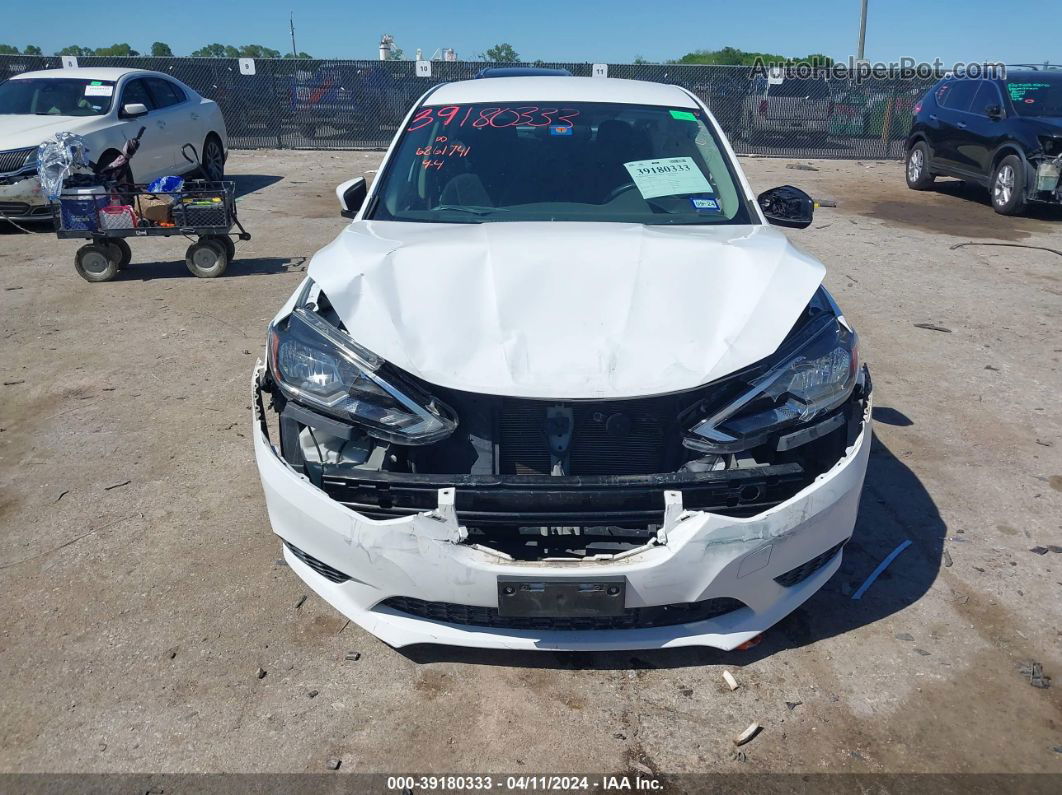 2019 Nissan Sentra S White vin: 3N1AB7AP1KY279733