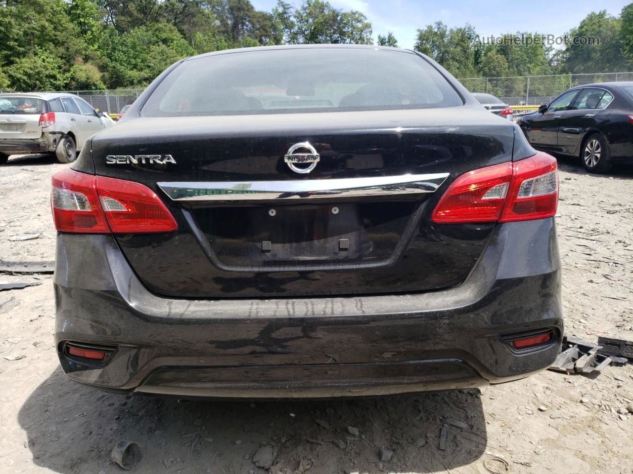 2019 Nissan Sentra S Black vin: 3N1AB7AP1KY281644