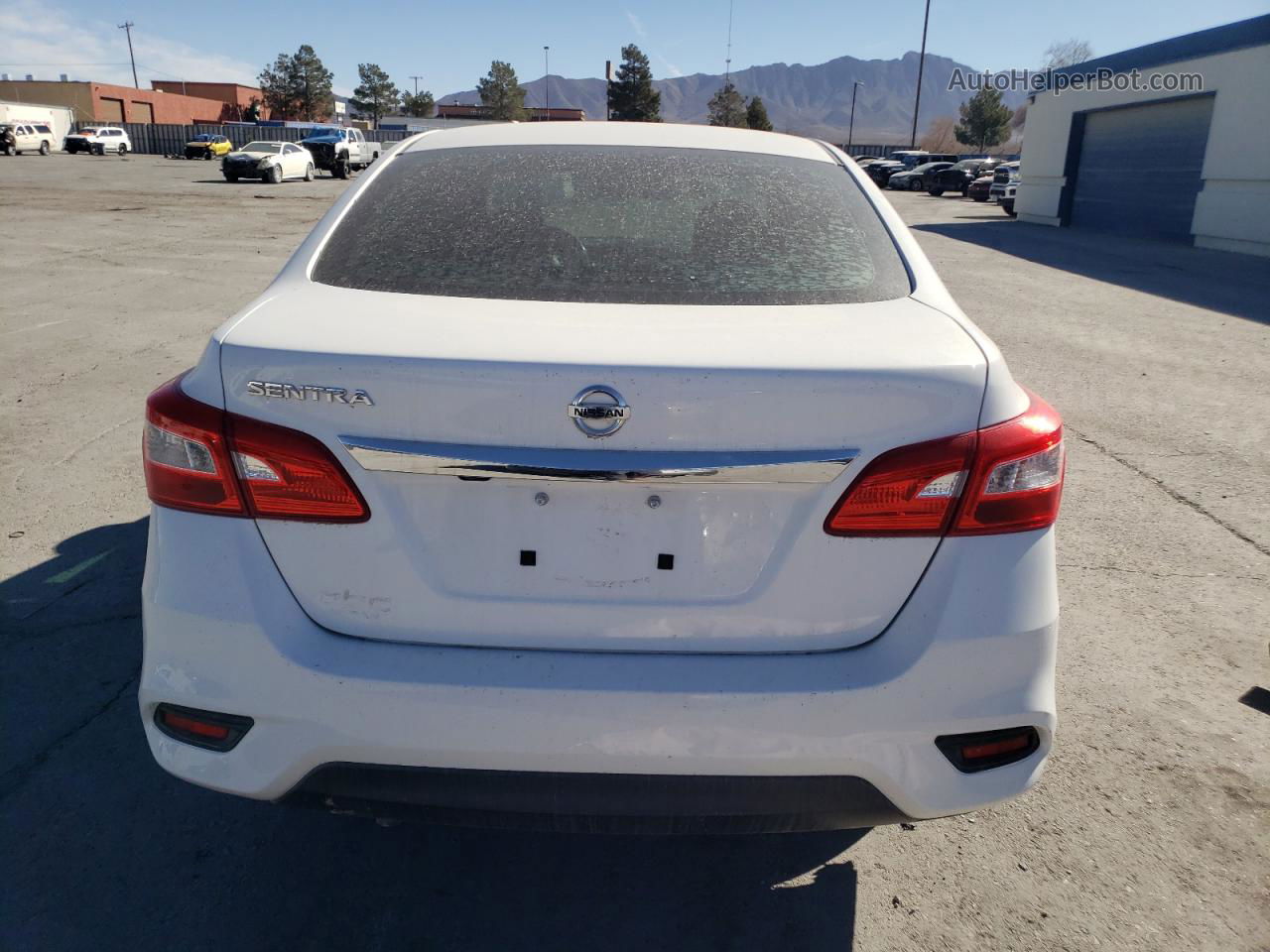 2019 Nissan Sentra S White vin: 3N1AB7AP1KY282521