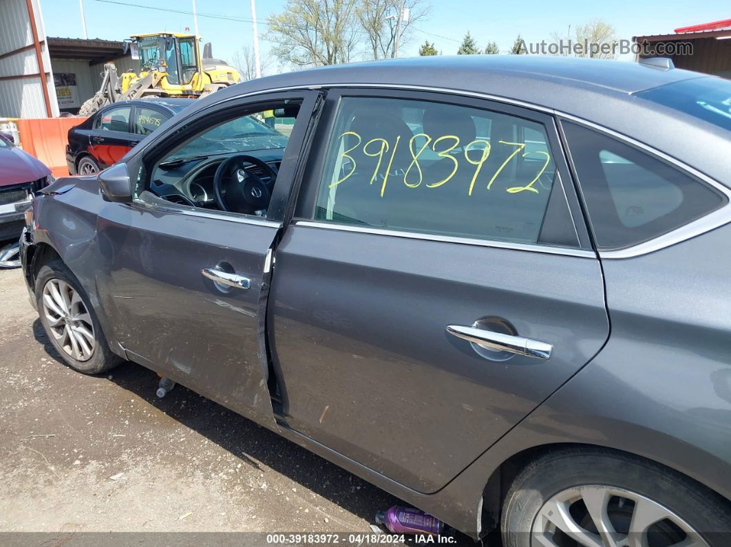 2019 Nissan Sentra Sv Gray vin: 3N1AB7AP1KY285242