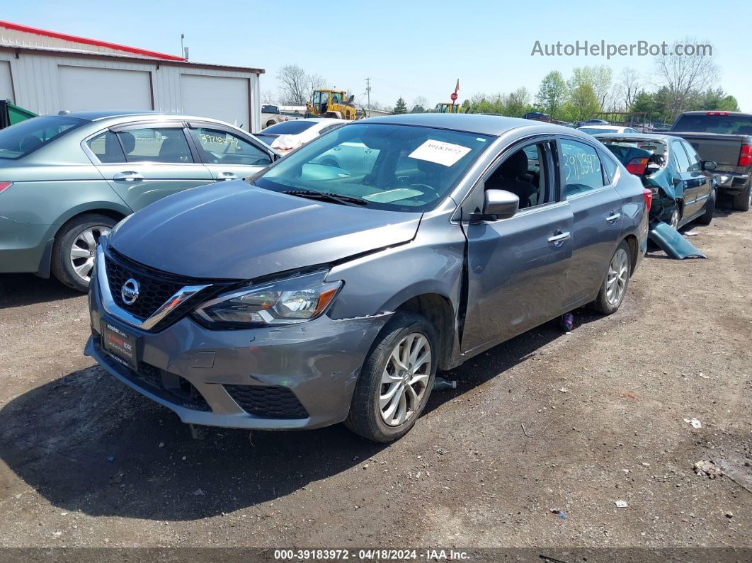 2019 Nissan Sentra Sv Gray vin: 3N1AB7AP1KY285242