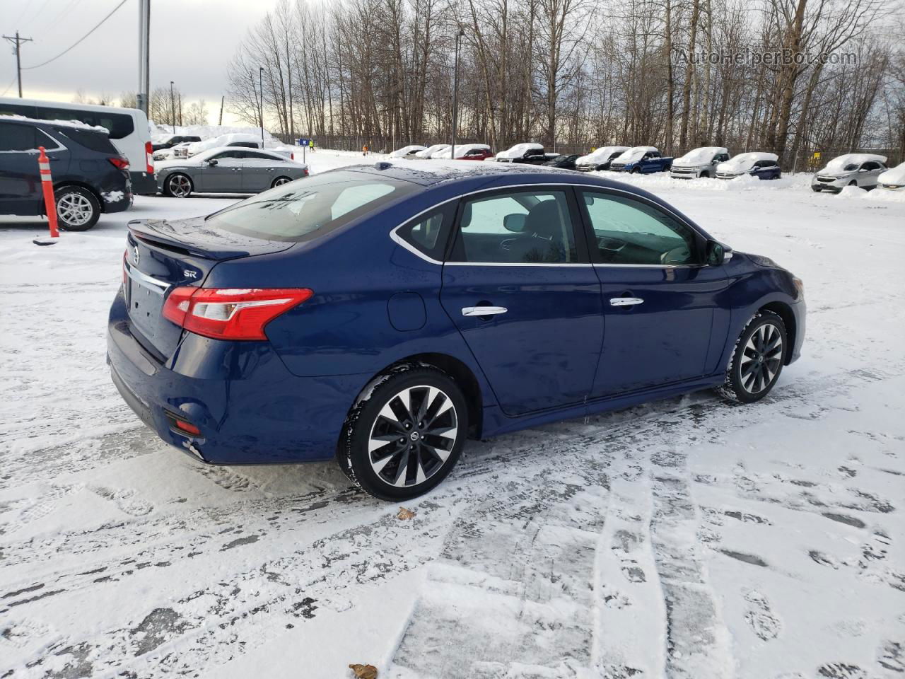 2019 Nissan Sentra S Blue vin: 3N1AB7AP1KY296029