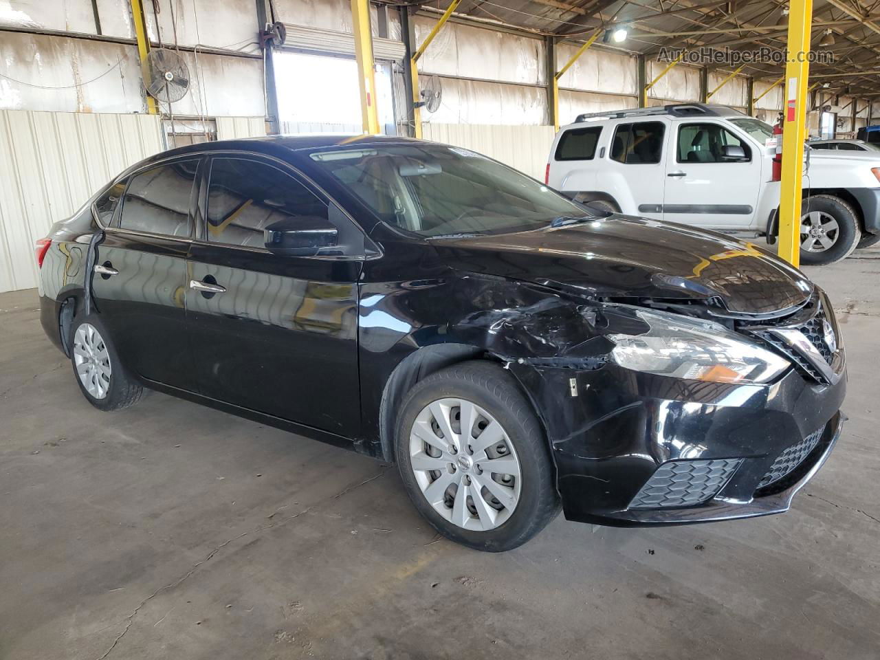 2019 Nissan Sentra S Black vin: 3N1AB7AP1KY302038