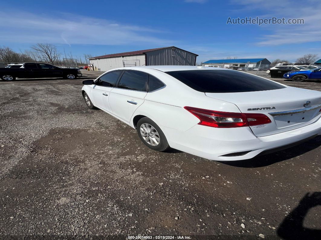 2019 Nissan Sentra Sv Белый vin: 3N1AB7AP1KY303853