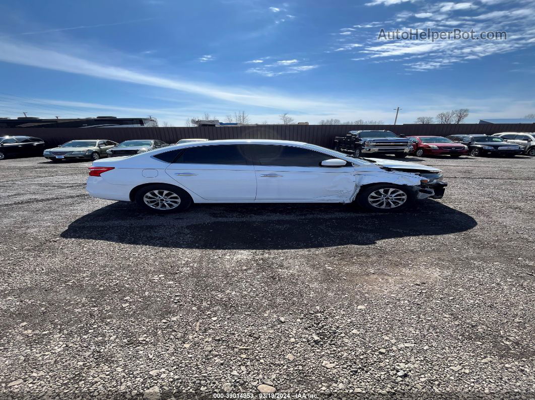 2019 Nissan Sentra Sv White vin: 3N1AB7AP1KY303853