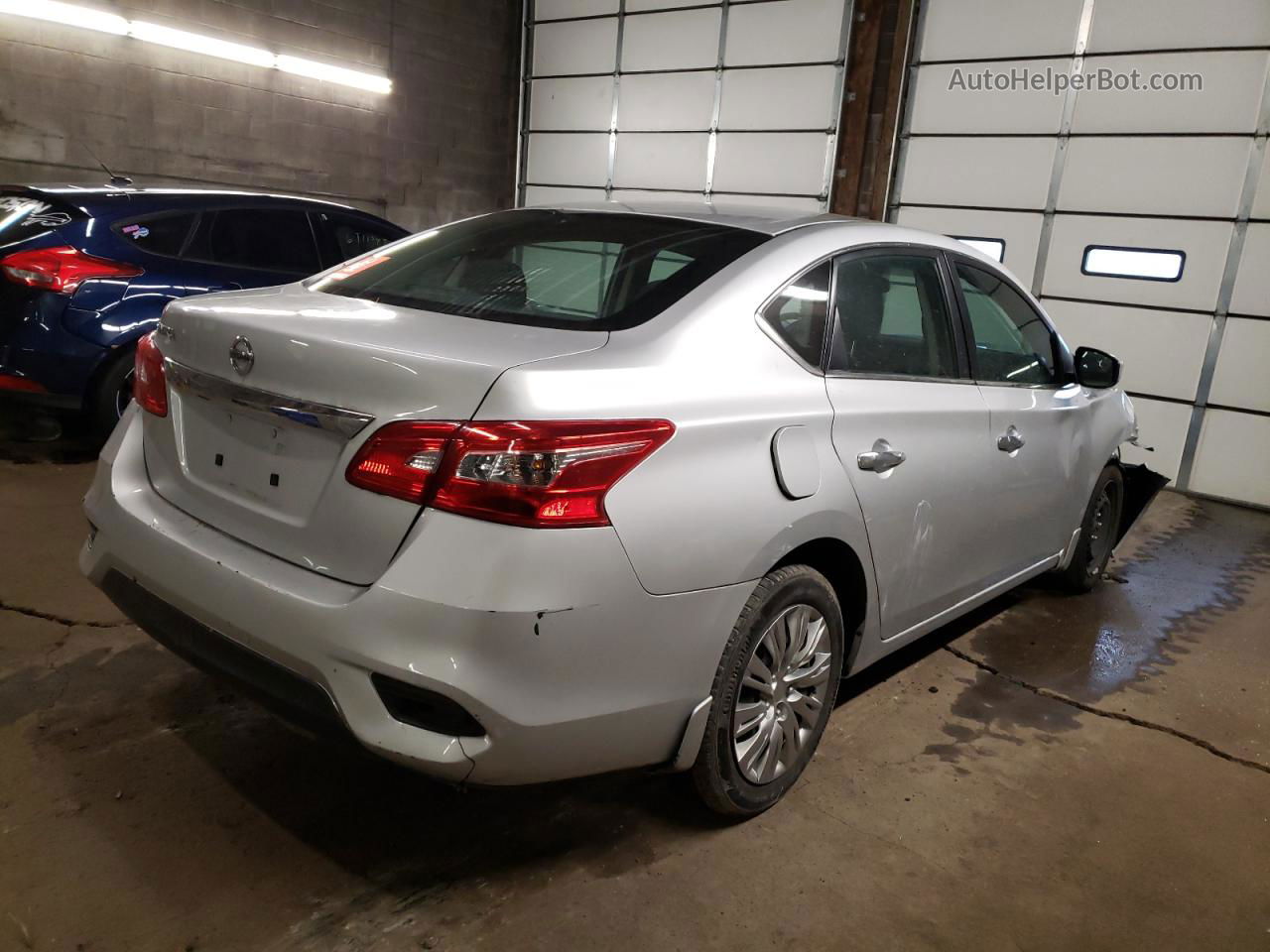 2019 Nissan Sentra S Silver vin: 3N1AB7AP1KY304954