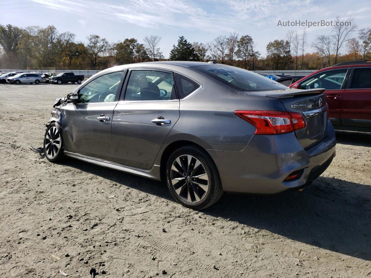 2019 Nissan Sentra S Charcoal vin: 3N1AB7AP1KY305585