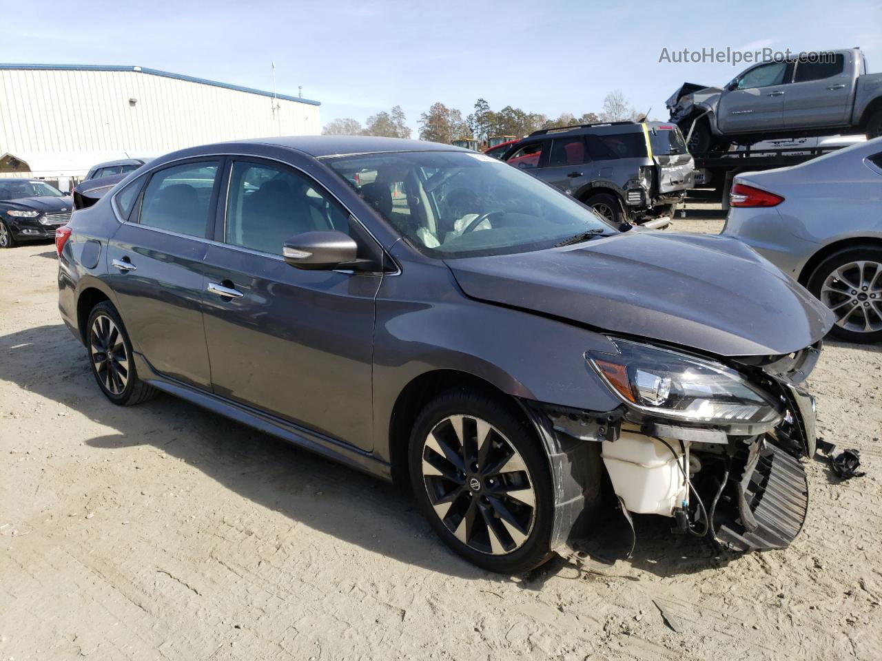 2019 Nissan Sentra S Charcoal vin: 3N1AB7AP1KY305585