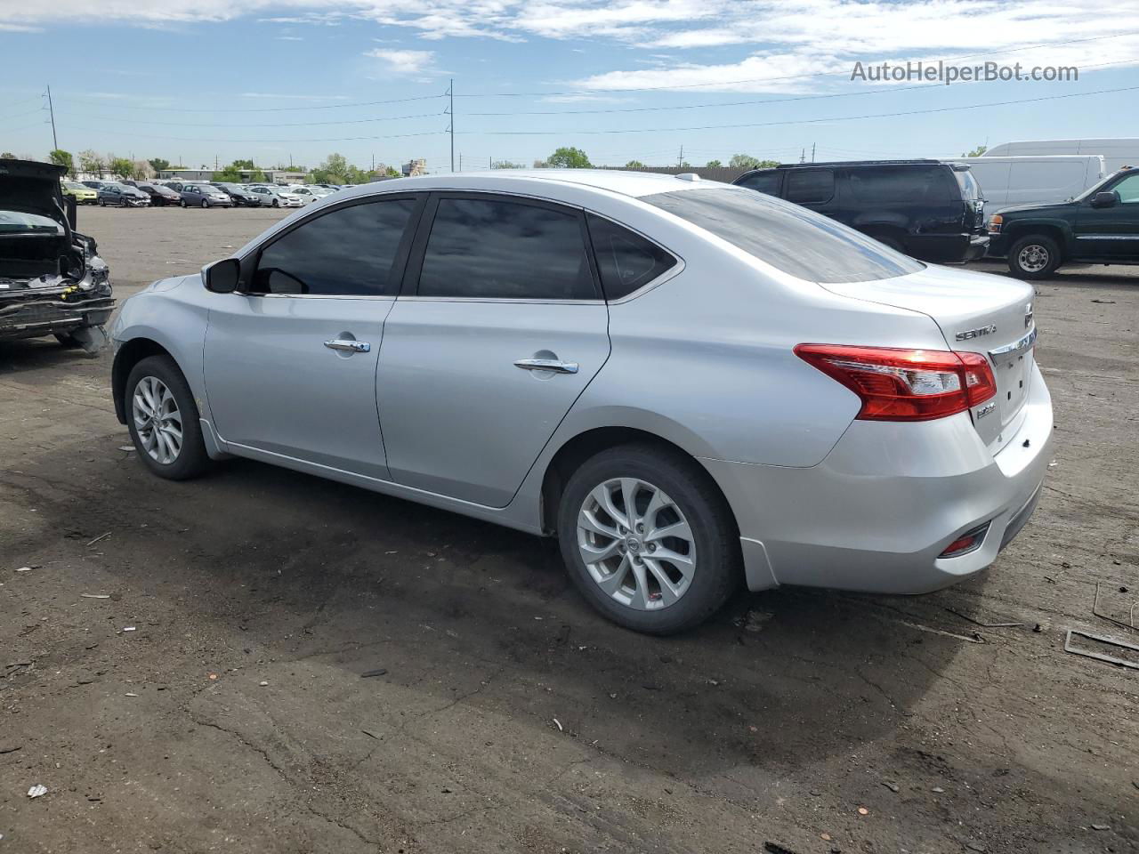 2019 Nissan Sentra S Silver vin: 3N1AB7AP1KY305747