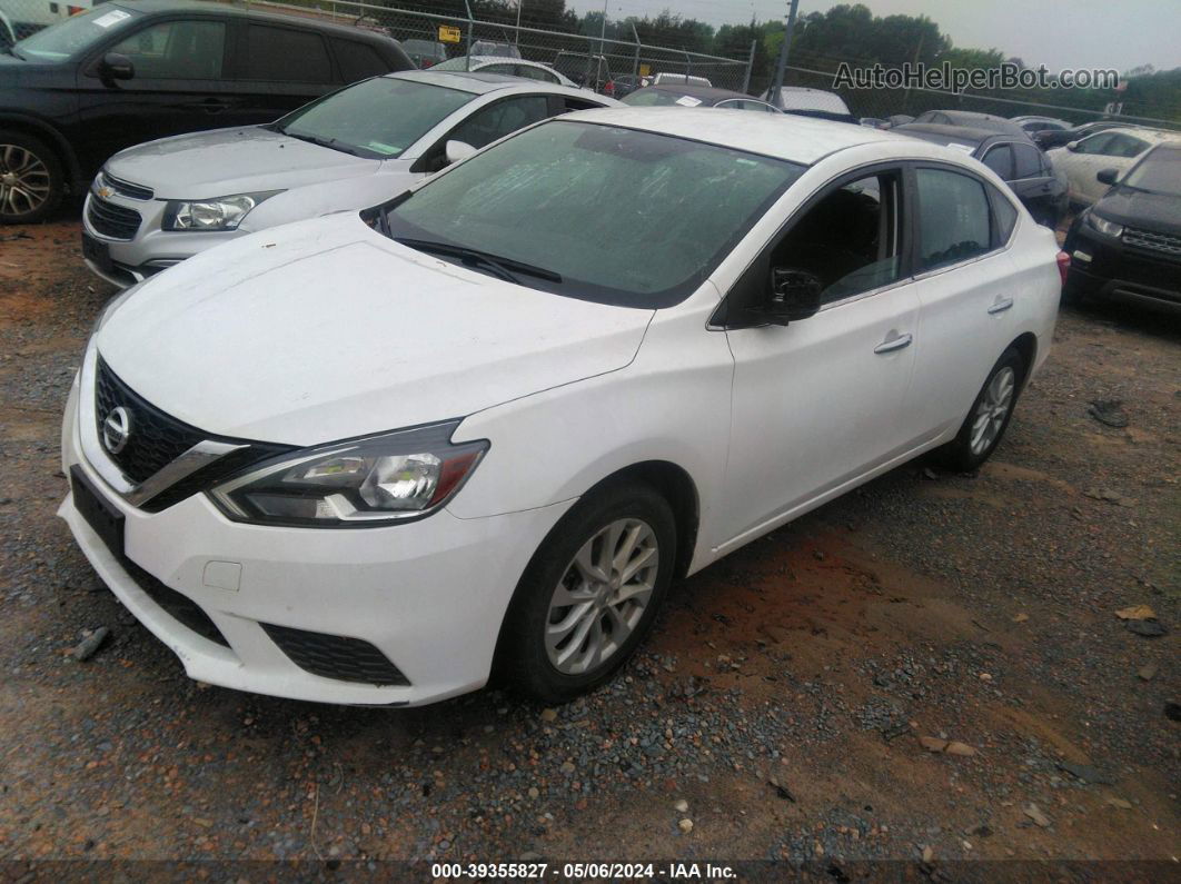 2019 Nissan Sentra Sv White vin: 3N1AB7AP1KY306641