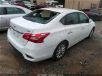 2019 Nissan Sentra Sv Белый vin: 3N1AB7AP1KY306641