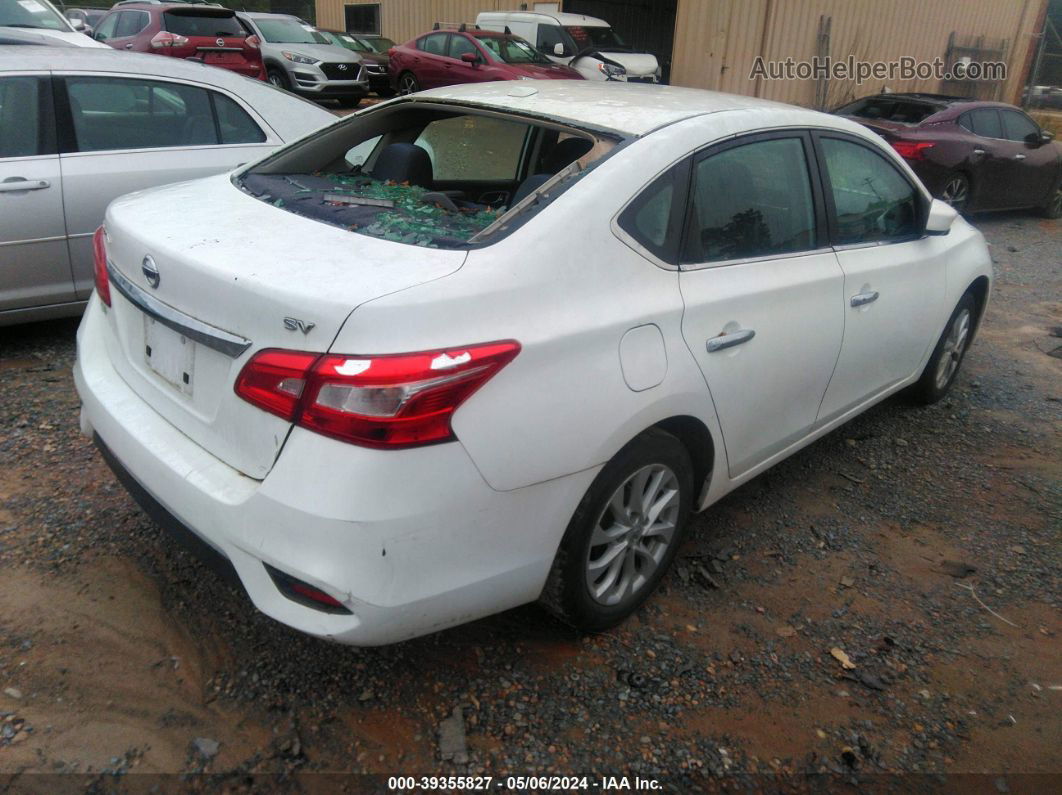 2019 Nissan Sentra Sv White vin: 3N1AB7AP1KY306641