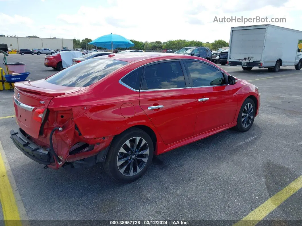 2019 Nissan Sentra Sr Красный vin: 3N1AB7AP1KY307269