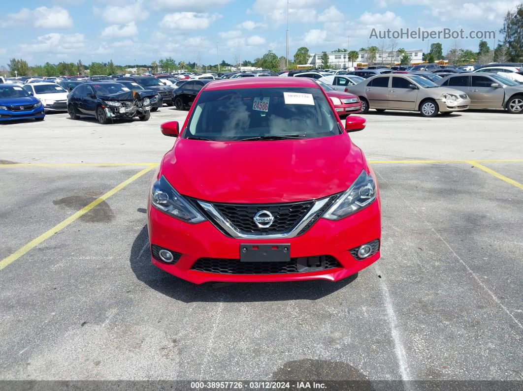 2019 Nissan Sentra Sr Красный vin: 3N1AB7AP1KY307269