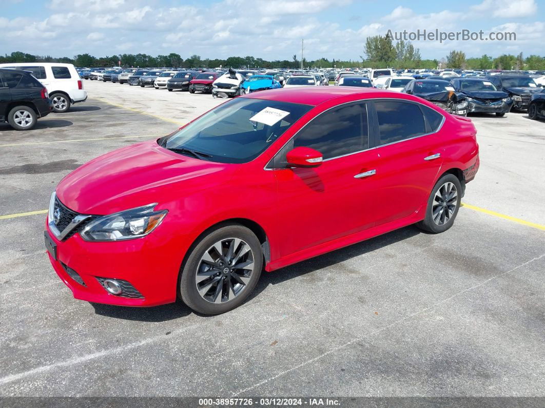 2019 Nissan Sentra Sr Красный vin: 3N1AB7AP1KY307269