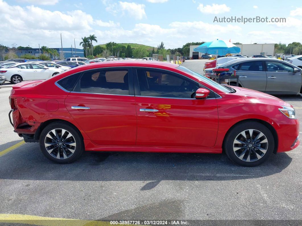 2019 Nissan Sentra Sr Красный vin: 3N1AB7AP1KY307269