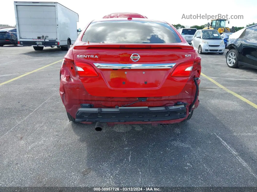 2019 Nissan Sentra Sr Red vin: 3N1AB7AP1KY307269