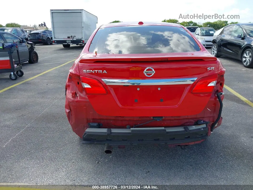 2019 Nissan Sentra Sr Red vin: 3N1AB7AP1KY307269