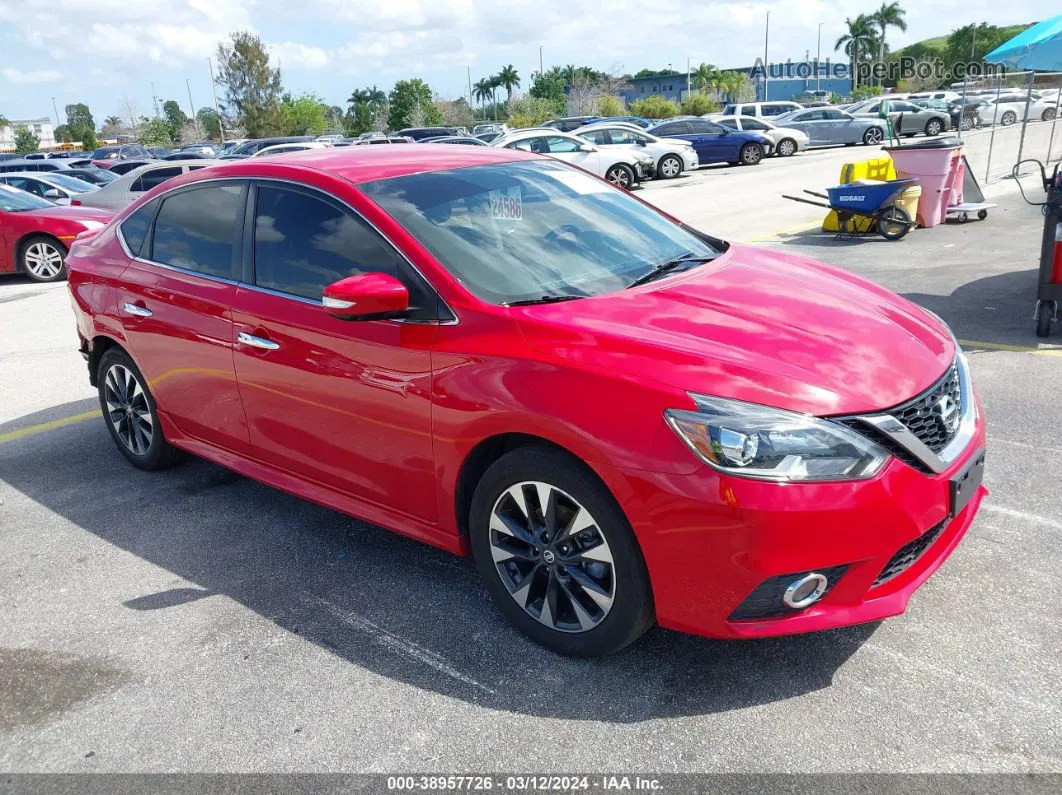 2019 Nissan Sentra Sr Красный vin: 3N1AB7AP1KY307269