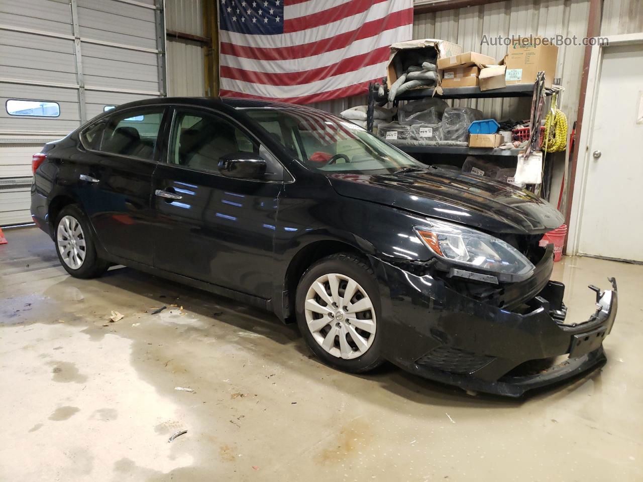 2019 Nissan Sentra S Black vin: 3N1AB7AP1KY325139