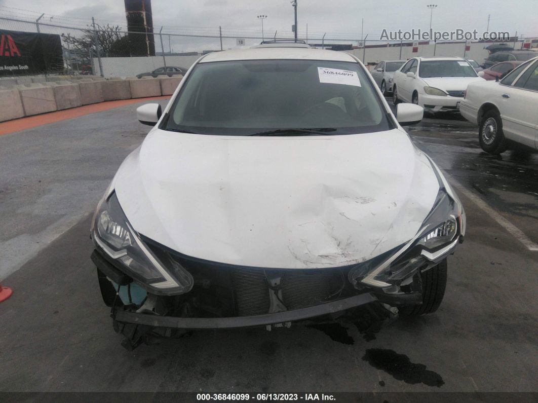 2019 Nissan Sentra S White vin: 3N1AB7AP1KY327134