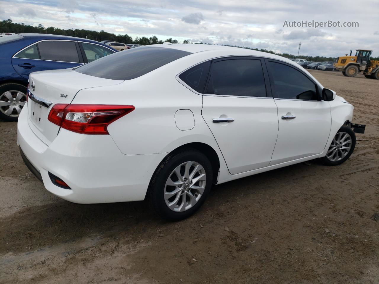 2019 Nissan Sentra S White vin: 3N1AB7AP1KY327148