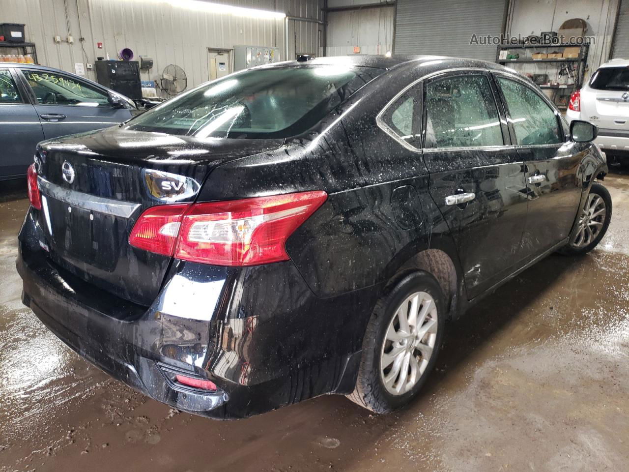 2019 Nissan Sentra S Black vin: 3N1AB7AP1KY334293