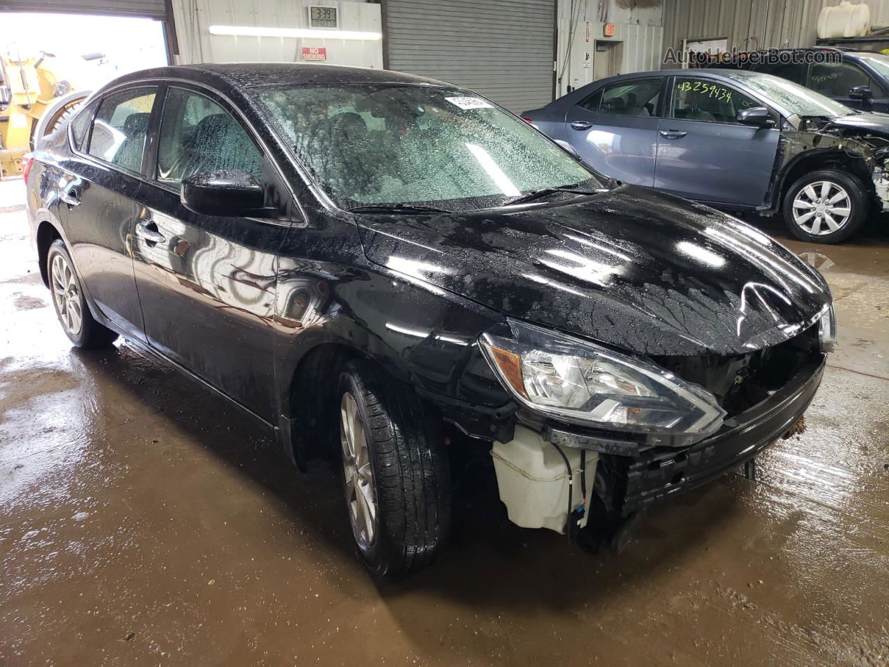 2019 Nissan Sentra S Black vin: 3N1AB7AP1KY334293