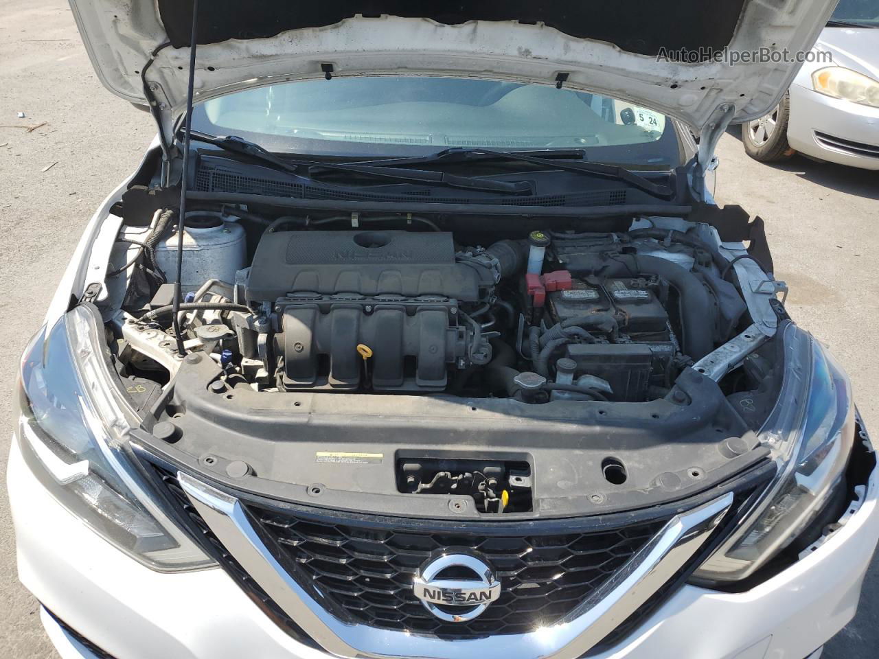 2019 Nissan Sentra S Белый vin: 3N1AB7AP1KY335797