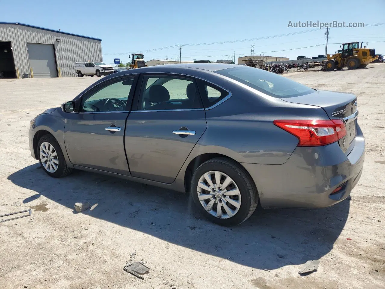 2019 Nissan Sentra S Серый vin: 3N1AB7AP1KY339963