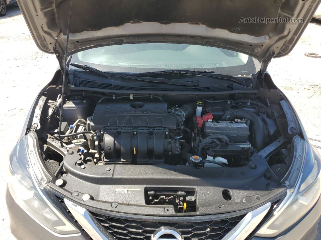 2019 Nissan Sentra S Серый vin: 3N1AB7AP1KY339963