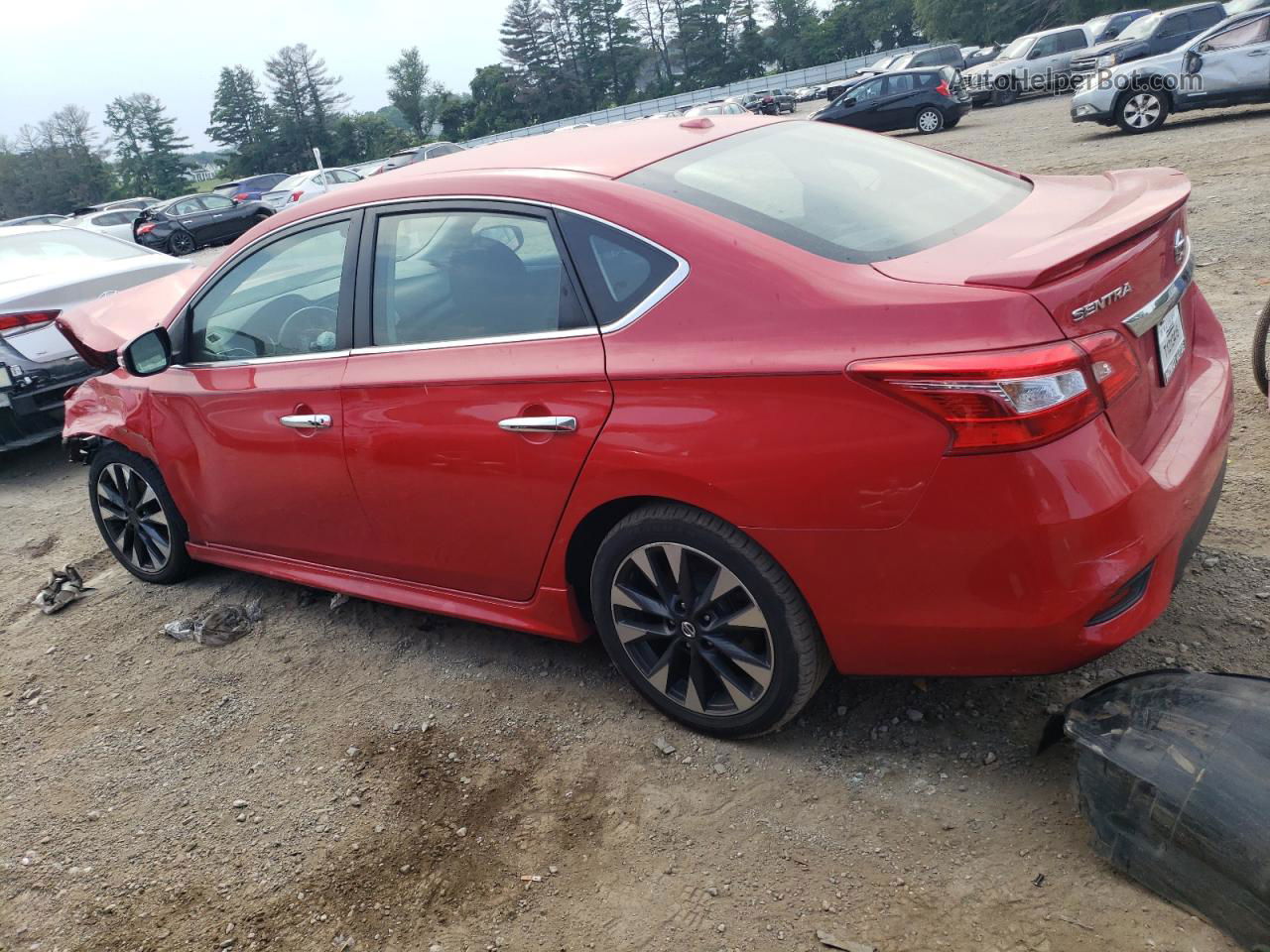 2019 Nissan Sentra S Red vin: 3N1AB7AP1KY340370