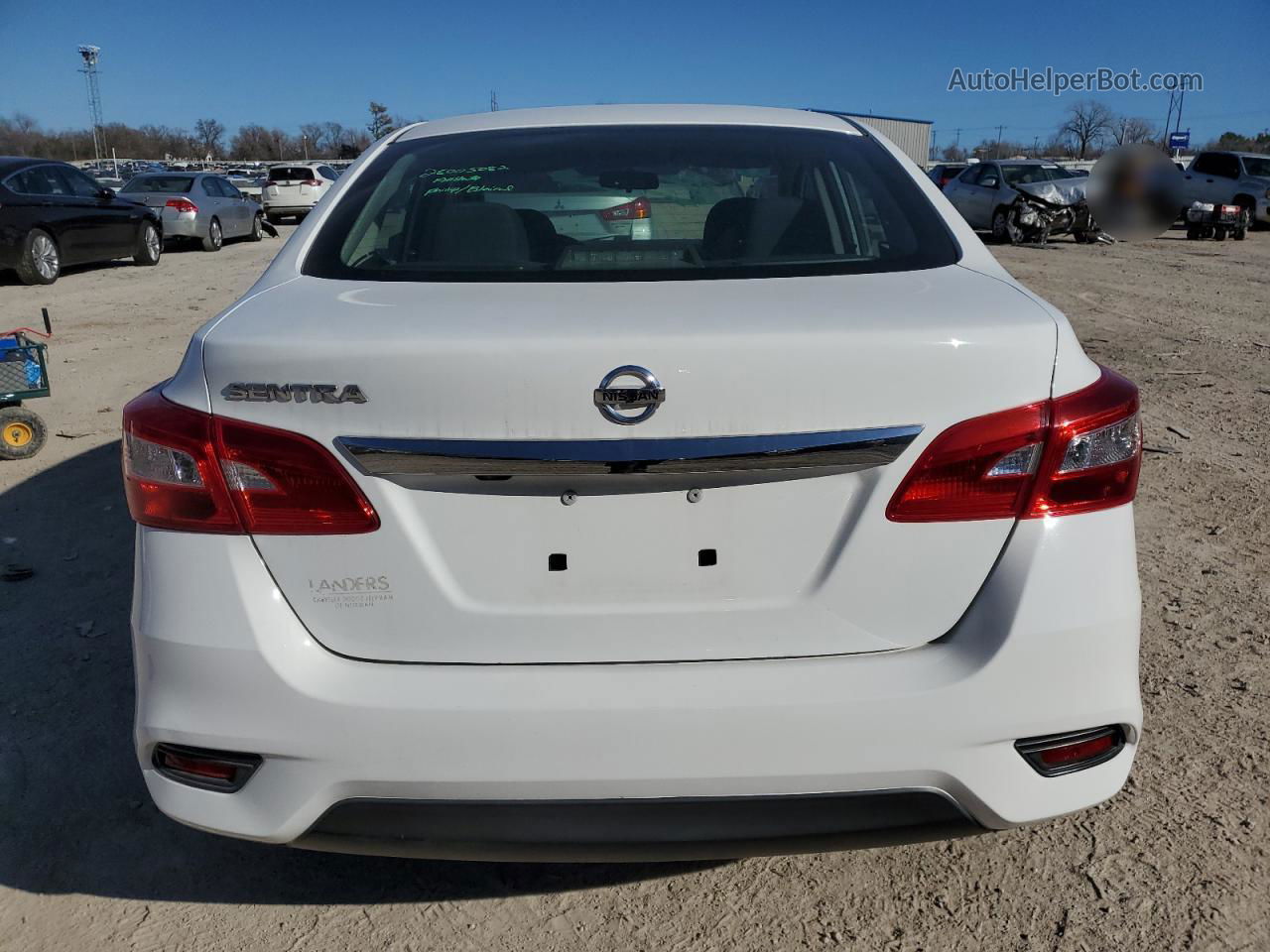 2019 Nissan Sentra S Белый vin: 3N1AB7AP1KY344855