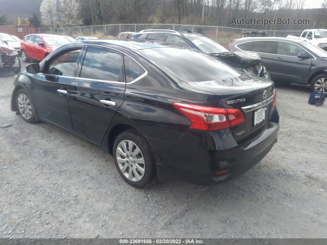 2019 Nissan Sentra S Black vin: 3N1AB7AP1KY387270