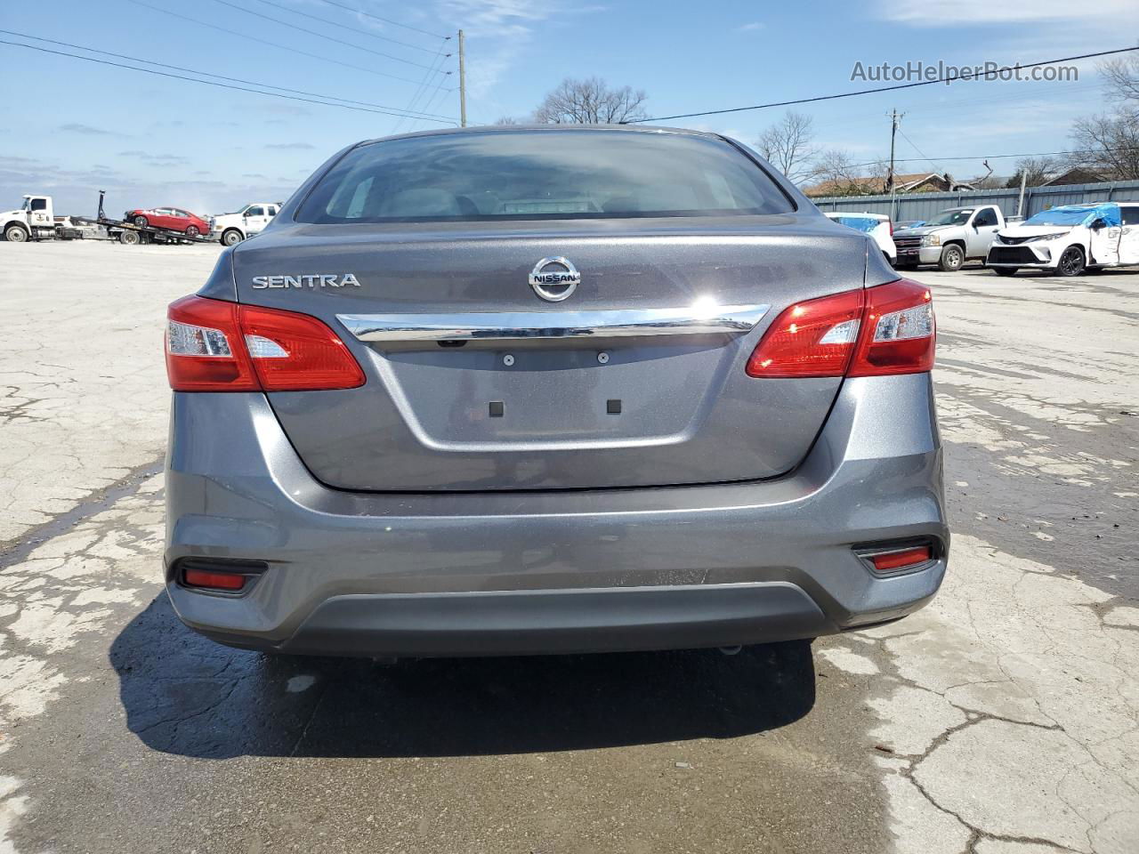 2019 Nissan Sentra S Silver vin: 3N1AB7AP1KY387429