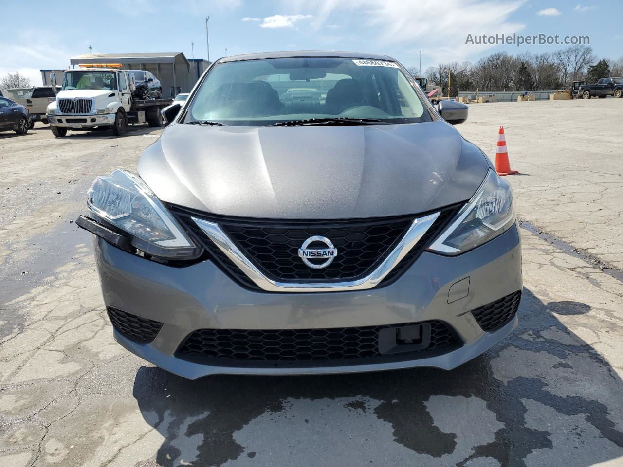 2019 Nissan Sentra S Серебряный vin: 3N1AB7AP1KY387429